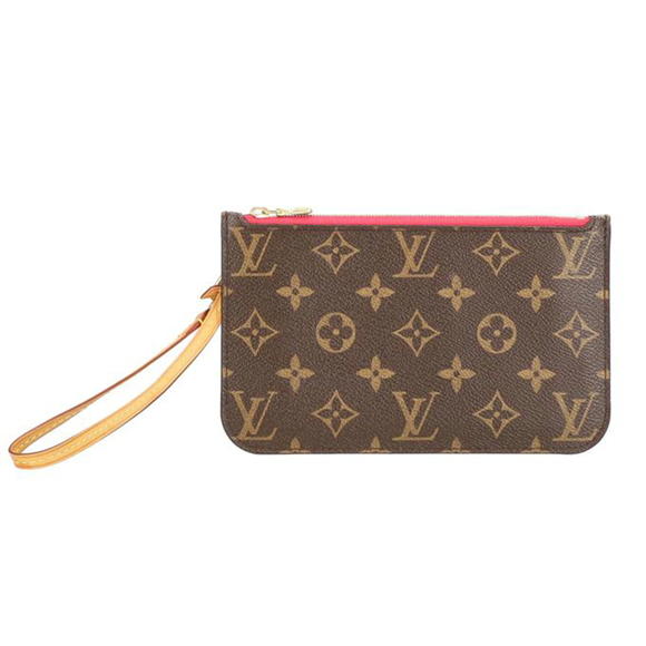 Louis Vuitton Neverfull Pouch Monogram Fuchsia Pink - Picture 1 of 7